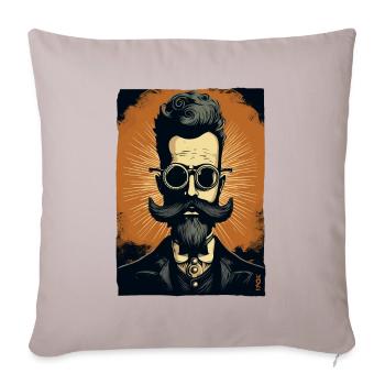 Un gentleman de la science ringard - Housse de coussin décorative 45 x 45 cm - taupe clair - Devant