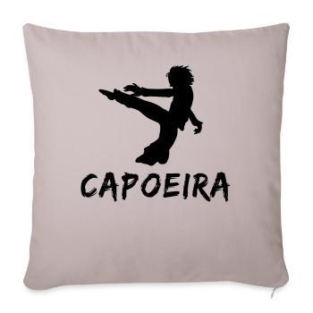 Capoeira - Housse de coussin décorative 45 x 45 cm - taupe clair - Devant