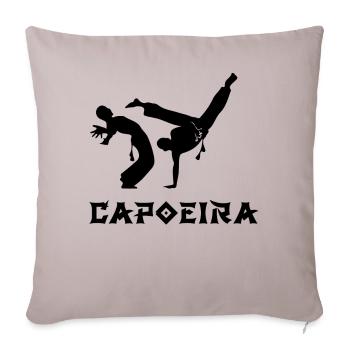 Capoeira - Housse de coussin décorative 45 x 45 cm - taupe clair - Devant