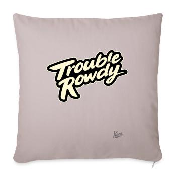 Voyou en colère et argumentateur - Housse de coussin décorative 45 x 45 cm - taupe clair - Devant