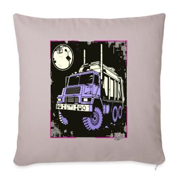Super Cool Garbage Truck Container Truck - Sofa pillowcase 17,3'' x 17,3'' (45 x 45 cm) - light taupe - Front