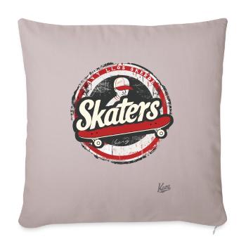 Vintage skateboard for skateboarders and skaters - Sofa pillowcase 17,3'' x 17,3'' (45 x 45 cm) - light taupe - Front