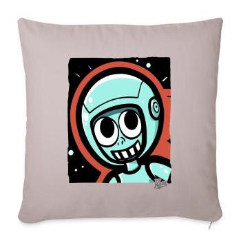 Funny Astronaut Explorer Cartoon - Sofakissenbezug 45 x 45 cm - helles Taupe - Vorne