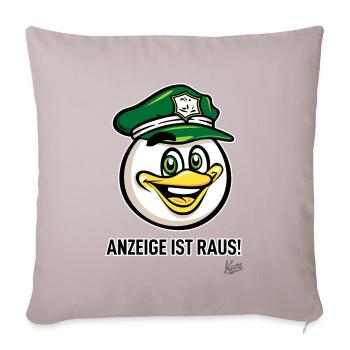 German bird official, complaint is out - Sofa pillowcase 17,3'' x 17,3'' (45 x 45 cm) - light taupe - Front