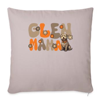 Irish Glen d’Imaal Terrier Groovy Glen Mama - Housse de coussin décorative 45 x 45 cm - taupe clair - Devant