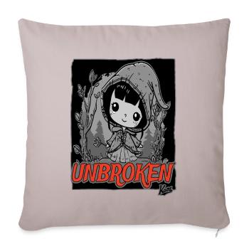 Tore Jacket Girls: Unbroken Spirit - Sofa pillowcase 17,3'' x 17,3'' (45 x 45 cm) - light taupe - Front