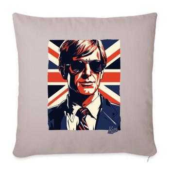 British Flag Type Chad Geezer Great Britain - Sofa pillowcase 17,3'' x 17,3'' (45 x 45 cm) - light taupe - Front
