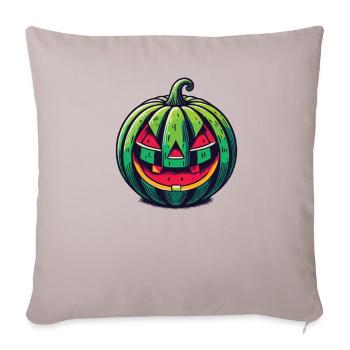 Joyeux étéentre l’été Halloween pastèque - Housse de coussin décorative 45 x 45 cm - taupe clair - Devant