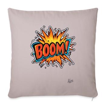 Explosion de dessin animé : Boum ! - Housse de coussin décorative 45 x 45 cm - taupe clair - Devant
