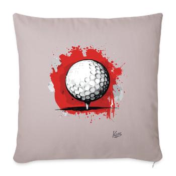 Golf Ball Golfing - Sofa pillowcase 17,3'' x 17,3'' (45 x 45 cm) - light taupe - Front