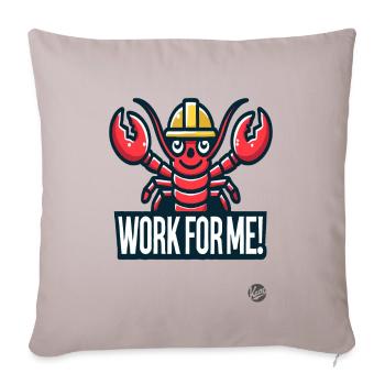 Ouvrier du bâtiment Hummer, travaille pour moi - Housse de coussin décorative 45 x 45 cm - taupe clair - Devant