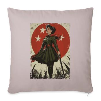 Vintage Sozialismus Kommunismus Propaganda - Sofakissenbezug 45 x 45 cm - helles Taupe - Vorne