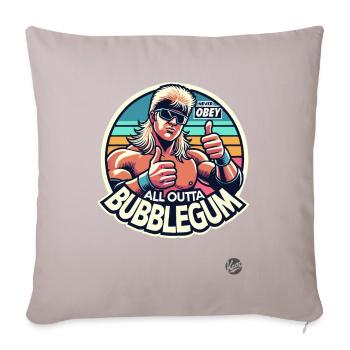 Never Obey, All Outta Bubblegum - Sofa pillowcase 17,3'' x 17,3'' (45 x 45 cm) - light taupe - Front