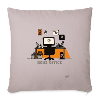 Bureau à domicile - Housse de coussin décorative 45 x 45 cm - taupe clair - Devant