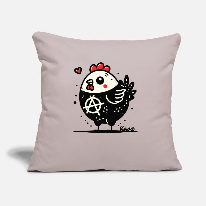 Funny Anarchy Chicken Sofa pillowcase 17,3'' x 17,3'' (45 x 45 cm)
