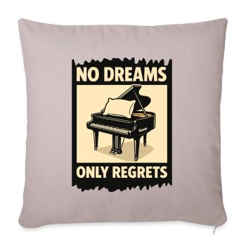 Piano grand piano with cushion - Sofa pillowcase 17,3'' x 17,3'' (45 x 45 cm) - light taupe - Front
