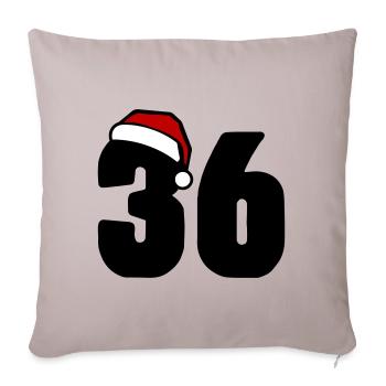 36 Number Christmas - Sofa pillowcase 17,3'' x 17,3'' (45 x 45 cm) - light taupe - Front