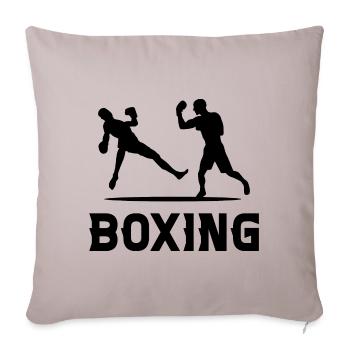 Boxing - Sofa pillowcase 17,3'' x 17,3'' (45 x 45 cm) - light taupe - Front