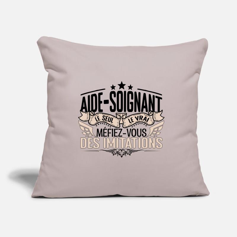 Aide Soignant cadeau Aide Soignant le vrai Aide So Housse de coussin décorative 45 x 45 cm