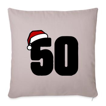 50 Number Christmas - Sofa pillowcase 17,3'' x 17,3'' (45 x 45 cm) - light taupe - Front