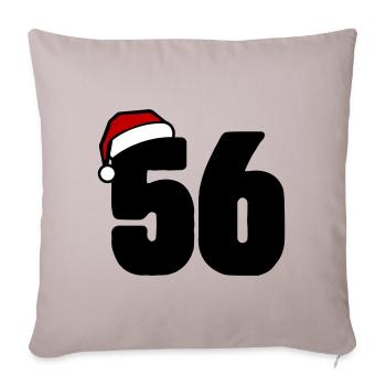 56 Number Christmas - Sofa pillowcase 17,3'' x 17,3'' (45 x 45 cm) - light taupe - Front