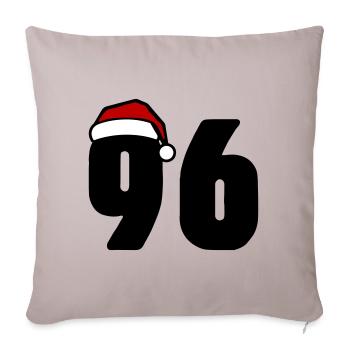 96 Numéro Noël - Housse de coussin décorative 45 x 45 cm - taupe clair - Devant