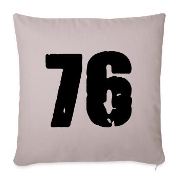 76 number jersey - Sofa pillowcase 17,3'' x 17,3'' (45 x 45 cm) - light taupe - Front