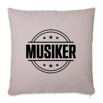 Musiker Beruf - Sofakissenbezug 45 x 45 cm - helles Taupe - Vorne