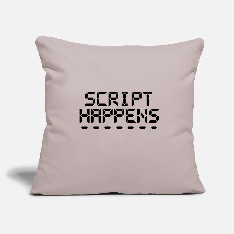 Le script de programmation informatique se produit Programmeur Housse de coussin décorative 45 x 45 cm