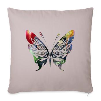 Papillon, insecte, papillon, cool, motif, animal - Housse de coussin décorative 45 x 45 cm - taupe clair - Devant