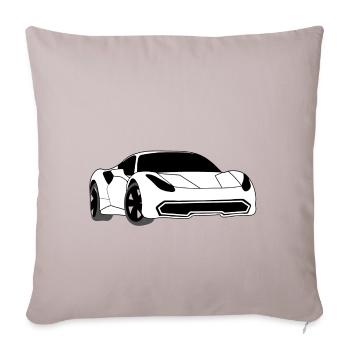 Auto sports car - Sofa pillowcase 17,3'' x 17,3'' (45 x 45 cm) - light taupe - Front