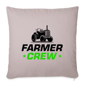 Tracteur Bauer Farmer Crew - Housse de coussin décorative 45 x 45 cm - taupe clair - Devant