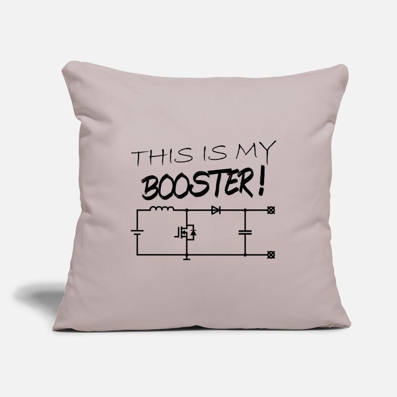 Schematic Booster Electronics Hardware Sofa pillowcase 17,3'' x 17,3'' (45 x 45 cm)