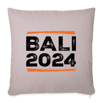 Bali 2024 Saying - Sofa pillowcase 17,3'' x 17,3'' (45 x 45 cm) - light taupe - Front