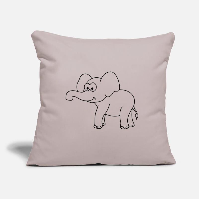 Elefant Comic Sofakissenbezug 45 x 45 cm