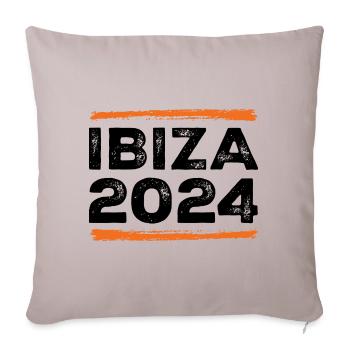 Ibiza 2024 Quote - Sofa pillowcase 17,3'' x 17,3'' (45 x 45 cm) - light taupe - Front