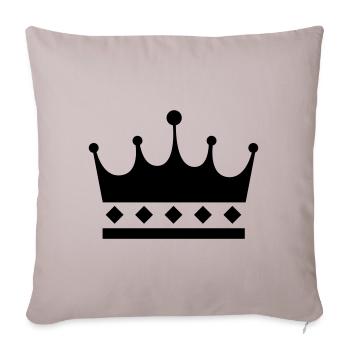 Crown Symbol - Sofa pillowcase 17,3'' x 17,3'' (45 x 45 cm) - light taupe - Front