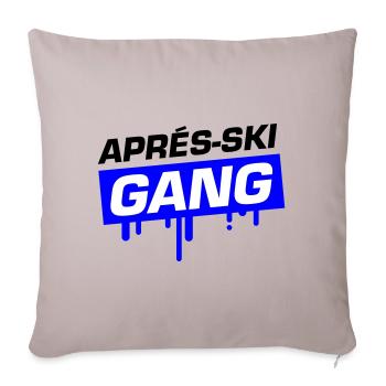 Gang après-ski - Housse de coussin décorative 45 x 45 cm - taupe clair - Devant