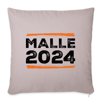 Devis Malle 2024 - Housse de coussin décorative 45 x 45 cm - taupe clair - Devant