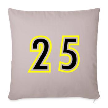 25 Number College - Sofa pillowcase 17,3'' x 17,3'' (45 x 45 cm) - light taupe - Front
