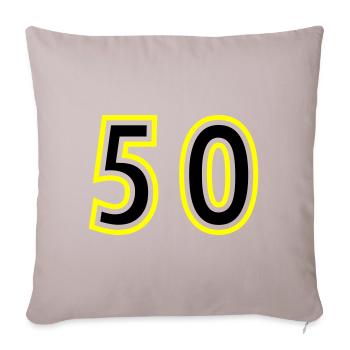 52 Nombre Collège - Housse de coussin décorative 45 x 45 cm - taupe clair - Devant