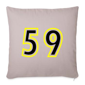 59 Nombre Collège - Housse de coussin décorative 45 x 45 cm - taupe clair - Devant
