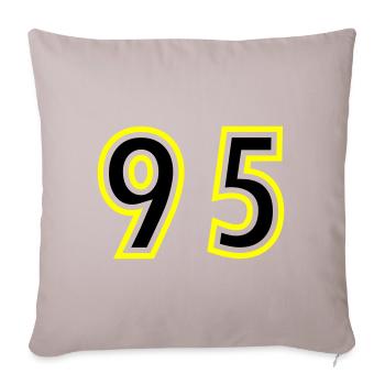 95 Number College - Sofa pillowcase 17,3'' x 17,3'' (45 x 45 cm) - light taupe - Front