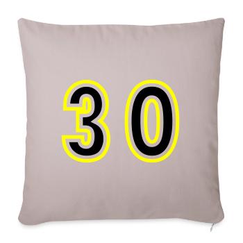 30 Number College - Sofa pillowcase 17,3'' x 17,3'' (45 x 45 cm) - light taupe - Front