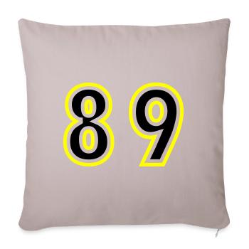 89 Number College - Sofa pillowcase 17,3'' x 17,3'' (45 x 45 cm) - light taupe - Front