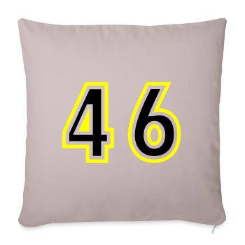 46 Number College - Sofa pillowcase 17,3'' x 17,3'' (45 x 45 cm) - light taupe - Front