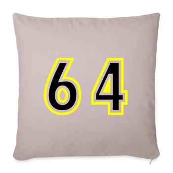 64 Nombre Collège - Housse de coussin décorative 45 x 45 cm - taupe clair - Devant