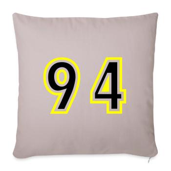 94 Number College - Sofa pillowcase 17,3'' x 17,3'' (45 x 45 cm) - light taupe - Front