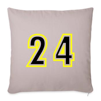 24 Number College - Sofa pillowcase 17,3'' x 17,3'' (45 x 45 cm) - light taupe - Front