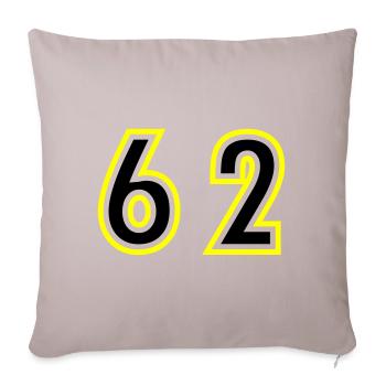 62 Nombre Collège - Housse de coussin décorative 45 x 45 cm - taupe clair - Devant